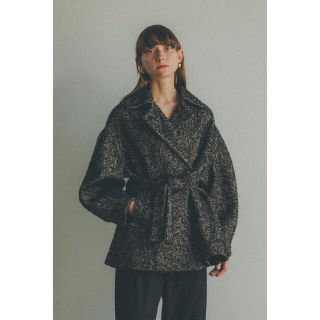 ステュディオス(STUDIOUS)のCLANE MIX LOOP TWEED BOX COAT 新品未使用タグ付き(ブルゾン)