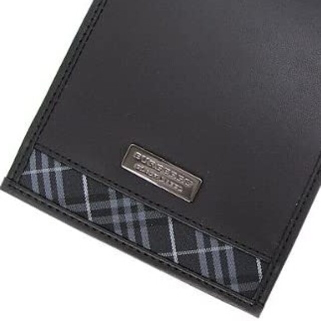 BURBERRY(バーバリー)の新品フル完備バーバリーブラックレーベルメタルプレートタータンチェック加工財布小銭 メンズのファッション小物(折り財布)の商品写真