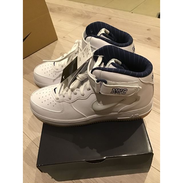 27cm エアフォース1  MID NYC NIKE AIR