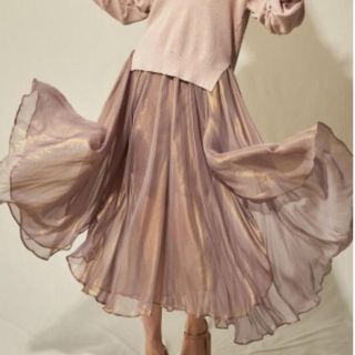 リリーブラウン(Lily Brown)の🤍Lilly Brown lavender sheer skirt🤍(ロングスカート)