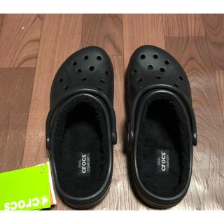 クロックス(crocs)のクロックス 26cm ブラック ウィンター クロッグ ボア付き サンダル 冬用(サンダル)