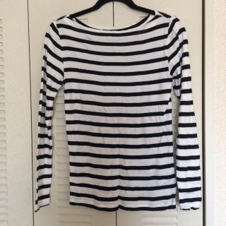 ギャップ(GAP)の【GAP】ボーダーカットソー ボートネックピマコットン60% モダール40%(カットソー(長袖/七分))