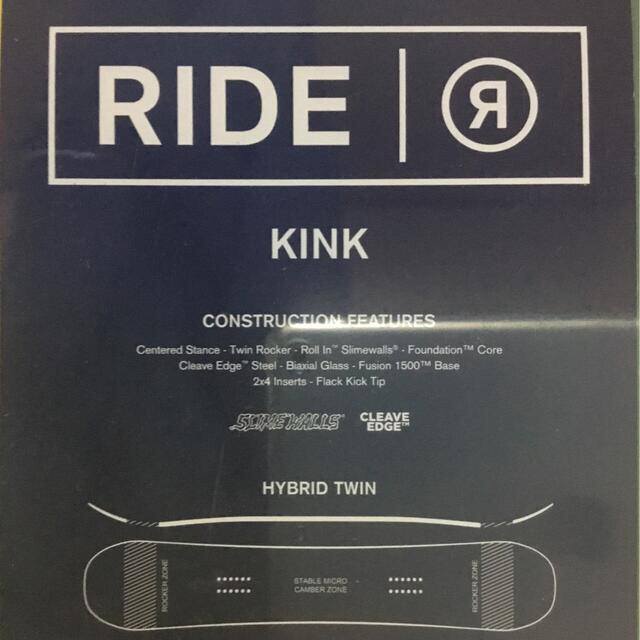 ライド　スノーボード　ride kink 147