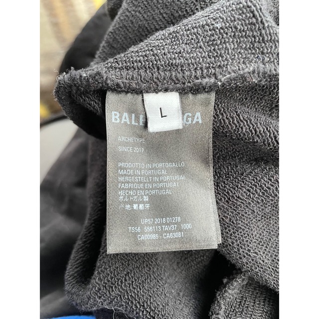 BALENCIAGA バレンシアガ パーカー L バックプリント 大人女性の 21462