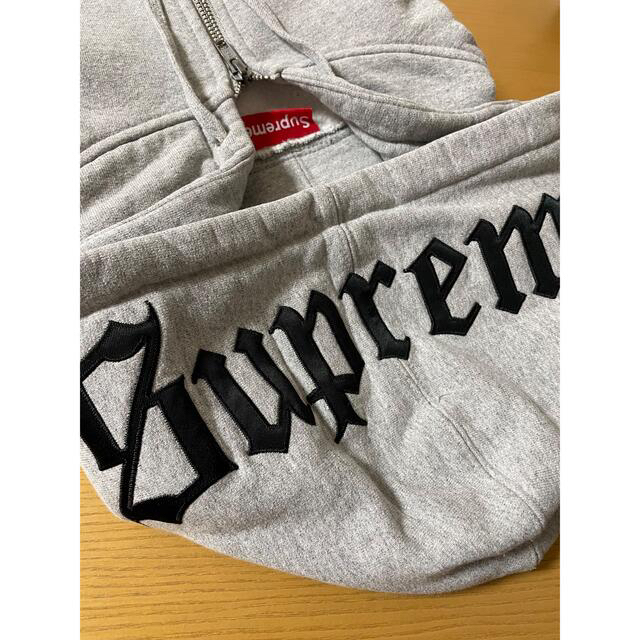 Supreme Old English Hood Logo Zip Hooded