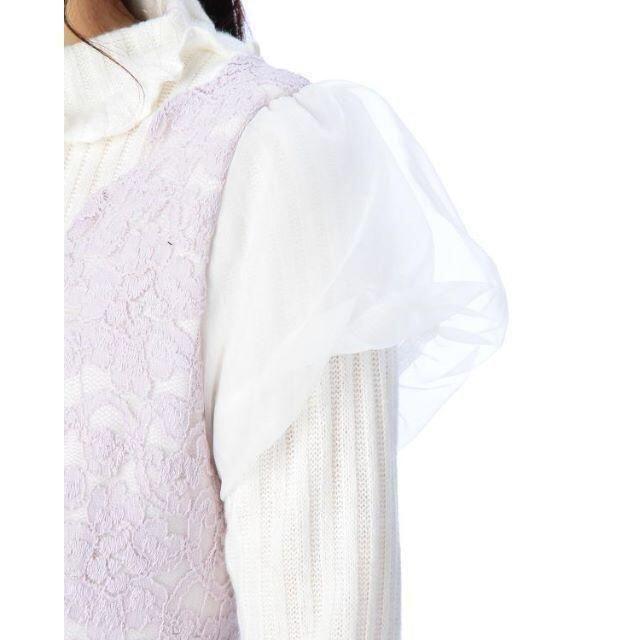 LIZ LISA - LIZ LISA☆新品♪コーデ風フリルニット切替シフォン LIZ LISA - LIZ LISA☆新品♪コーデ風フリルニット切替シフォン