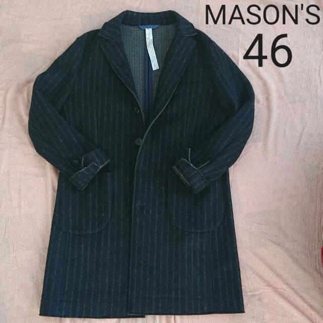 【オシャレ】MASON'S メンズ チェスター コート ネイビー 46