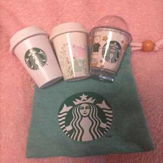 スターバックスコーヒー(Starbucks Coffee)のスタバ　アニバーサリー　ミニカップ　ポーチ(フード/ドリンク券)