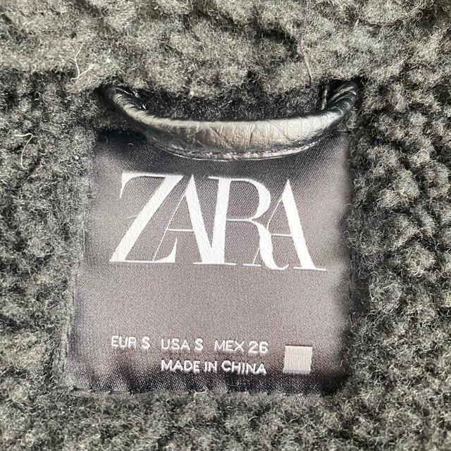 ZARA(ザラ)のZARA ザラ　ムートン　ライダース　ジャケット　S レディースのジャケット/アウター(ムートンコート)の商品写真