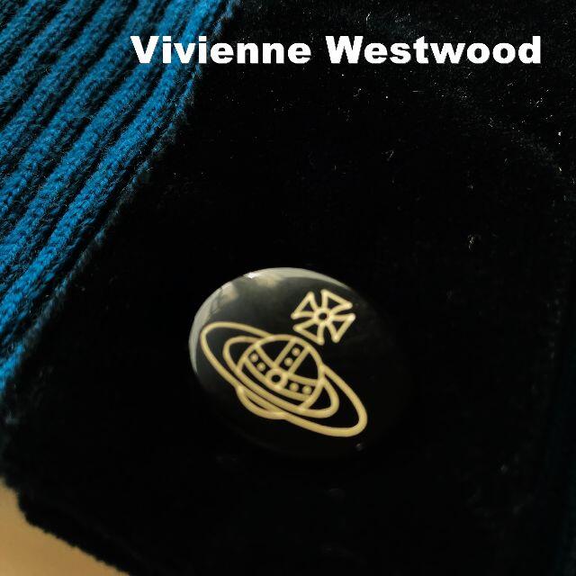 Vivienne Westwood(ヴィヴィアンウエストウッド)の【Vivienne Westwood】オーブボタン ベロア ウール カーディガン レディースのトップス(カーディガン)の商品写真