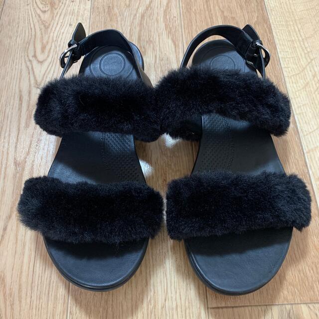 fitflop  ファーサンダル　美品