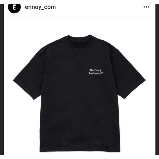 1LDK SELECT(ワンエルディーケーセレクト)の激レア！ennoyのProfessional Color T-shirt黒×白L メンズのトップス(Tシャツ/カットソー(半袖/袖なし))の商品写真