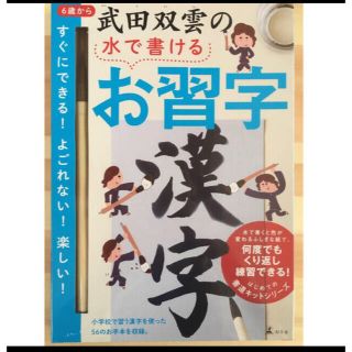 武田双雲の水で書けるお習字　漢字　在庫残り4(書道用品)