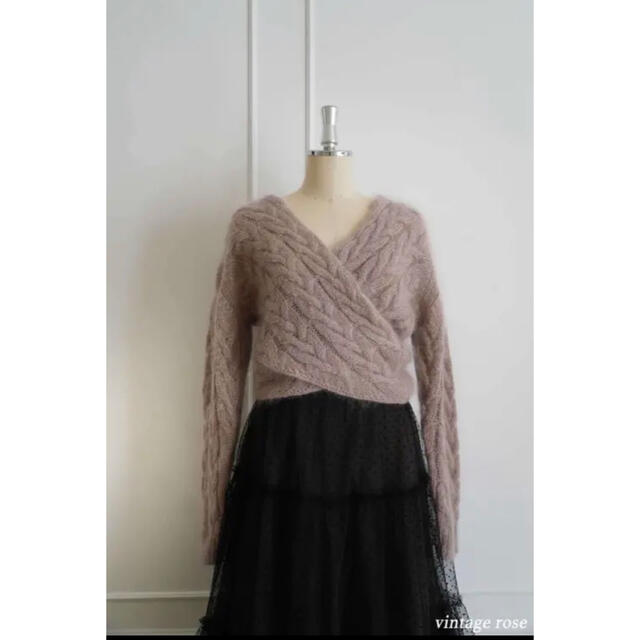 Cache-Coeur Mohair Knit Top