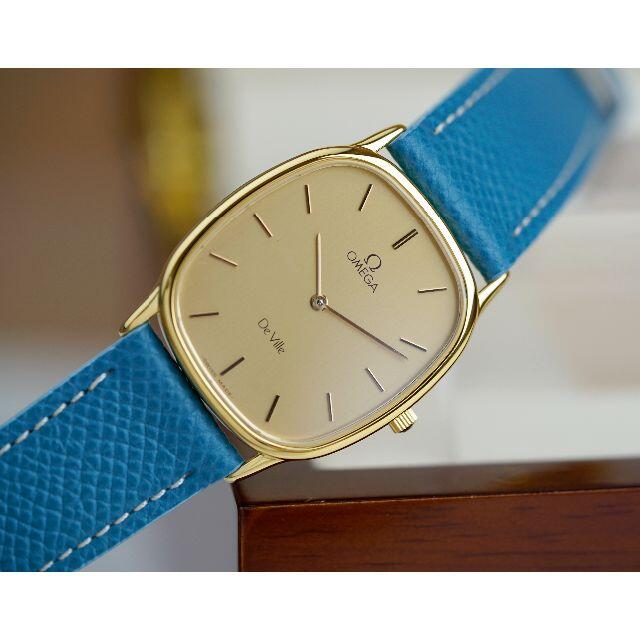 OMEGA - 美品 オメガ デビル オーバル ゴールド メンズ Omega