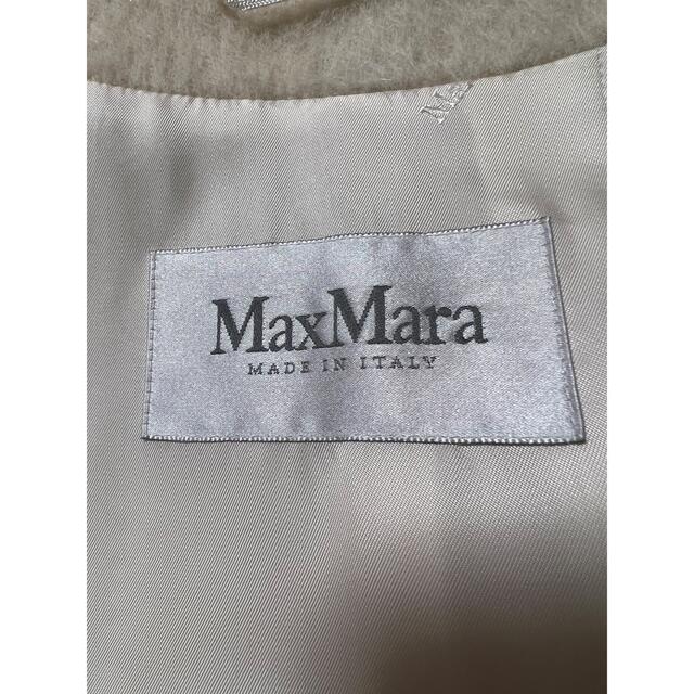 Max Mara(マックスマーラ)のマックスマーラ　アルパカシャギーフードコート（未使用品✨） レディースのジャケット/アウター(ロングコート)の商品写真