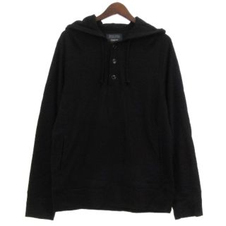 ヨウジヤマモト(Yohji Yamamoto)のヨウジヤマモト 16AW パーカー ニット 縮絨ウール ブラック 3(パーカー)