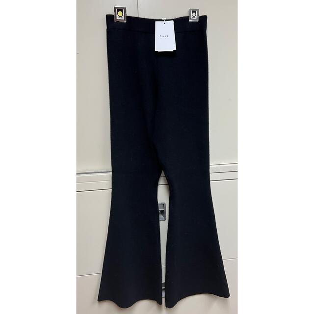 clane クラネ　BASIC KNITFLARE PANTS 0