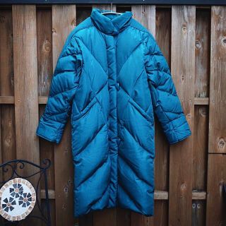 グリモワール(Grimoire)の90's Vintage Long down jacket/Turquoise(ダウンコート)