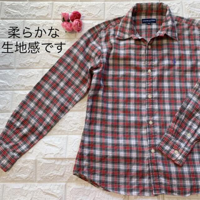 Ralph Lauren - 美品 160 ラルフローレン 赤系 チェックシャツの通販