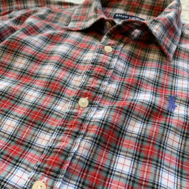 Ralph Lauren - 美品 160 ラルフローレン 赤系 チェックシャツの通販