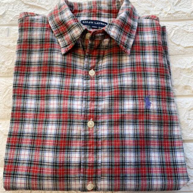 Ralph Lauren - 美品 160 ラルフローレン 赤系 チェックシャツの通販