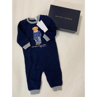 ポロラルフローレン(POLO RALPH LAUREN)の専用　新品タグ付　ラルフローレン　70 75 ロンパース　9m 起毛　冬　ベア(ロンパース)