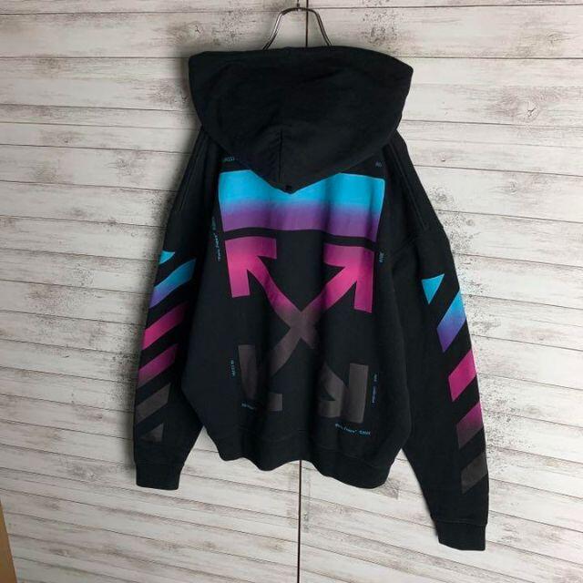 好評発売中 OFF-WHITE オフホワイト パーカー XL 黒 【古着】【中古