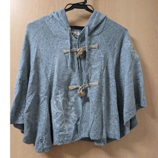 ダブルクローゼット(w closet)の新品未使用☆タグ付き☆W closet ニットポンチョ(ポンチョ)