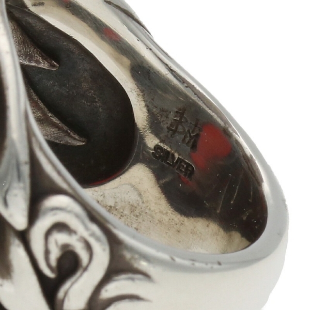 ブラッディマリー ボルケーノクレーターレッドアンバーリング 14号 メンズのアクセサリー(リング(指輪))の商品写真