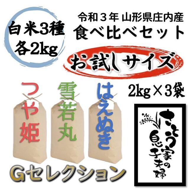 令和３年新米　山形県庄内産　はえぬき　白米10kg　Ｇセレクション