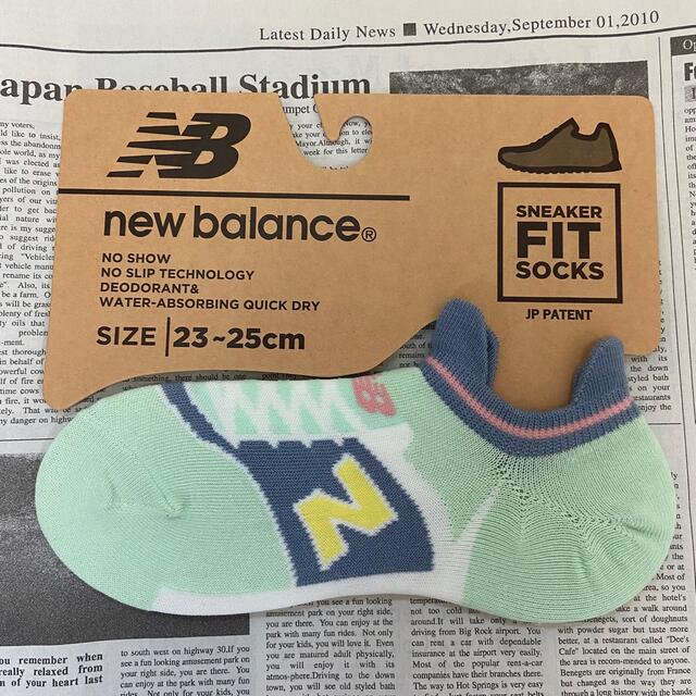 New Balance(ニューバランス)の新品★レディース23㎝〜25㎝ニューバランス★スニーカータイプ靴下★4足セット  レディースのレッグウェア(ソックス)の商品写真