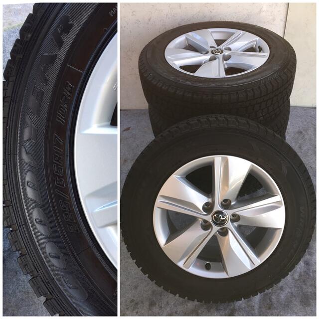 トヨタ60系ハリアー純正17×7J 114.3☆スタッドレス225/65R17の トヨタ60系ハリアー純正17×7J 114.3☆スタッドレス225/65R17の