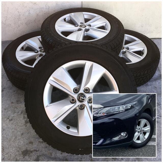 トヨタ60系ハリアー純正17×7J 114.3☆スタッドレス225/65R17の トヨタ60系ハリアー純正17×7J 114.3☆スタッドレス225/65R17の