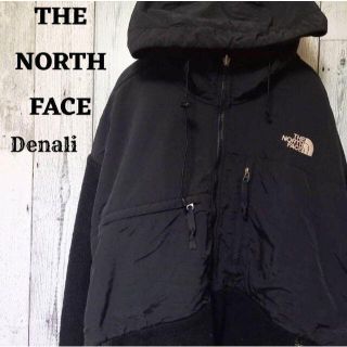 ザノースフェイス(THE NORTH FACE)の専用US規格ノースフェイスデナリジャケットパーカー黒ブラック刺繍ロゴポーラテック(ブルゾン)