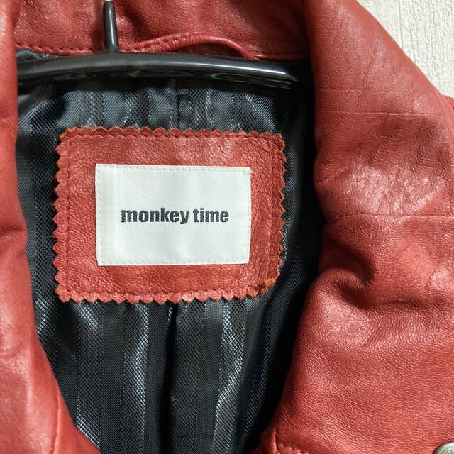 UNITED ARROWS(ユナイテッドアローズ)のmonkeytime ダブルライダースジャケット メンズのジャケット/アウター(ライダースジャケット)の商品写真