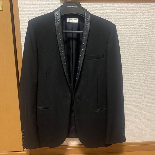 Saint Laurent - Saint Laurent 13aw スタッズレザーラペルジャケット 46