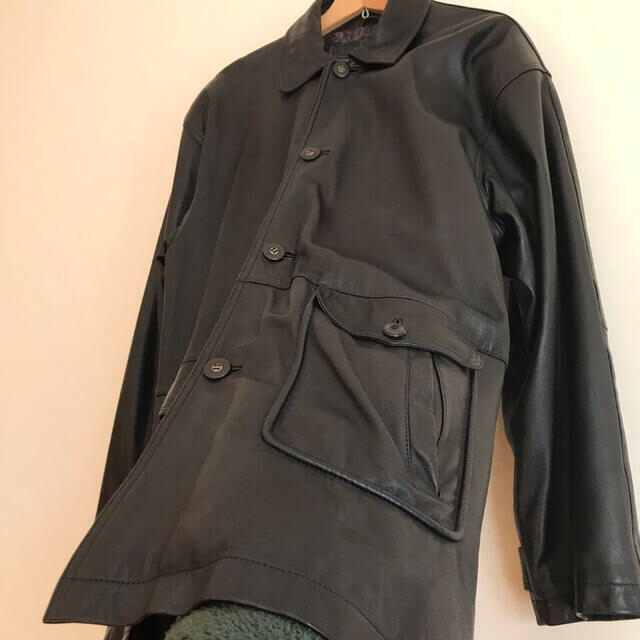 Vtg 90s STRATHCONAR 本革羊革 レザーコート レザージャケット