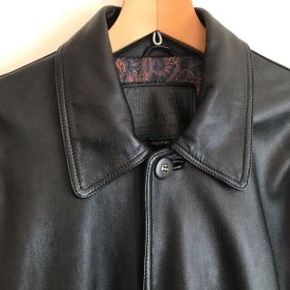 Vtg 90s STRATHCONAR 本革羊革 レザーコート レザージャケット(レザージャケット)