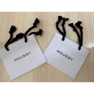 マウジー(moussy)のMOUSSY❤︎ショップ袋　中サイズ　２枚(ショップ袋)