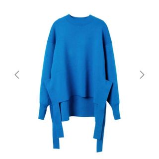 ルシェルブルー(LE CIEL BLEU)のLE CIEL BLEU wool smooth top ブルー セット(ニット/セーター)