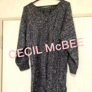 セシルマクビー(CECIL McBEE)のセシル ニットワンピ(ひざ丈ワンピース)