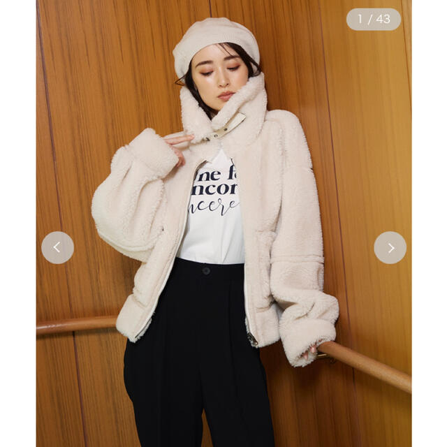 正規品 SNIDEL リバーシブルボアボンバージャケット 絶妙なデザイン