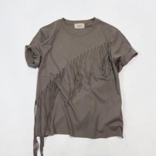 TODAYFUL(トゥデイフル)のSlanting Fringe Tee レディースのトップス(Tシャツ(半袖/袖なし))の商品写真