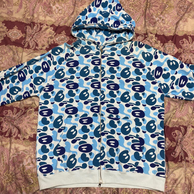 A BATHING APE - BABY MILO 迷彩フルジップパーカー Lの通販 by ...