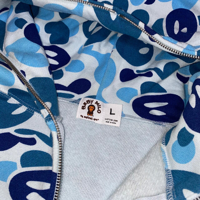 A BATHING APE - BABY MILO 迷彩フルジップパーカー Lの通販 by A BATHING APE - BABY MILO 迷彩フルジップパーカー Lの通販 by