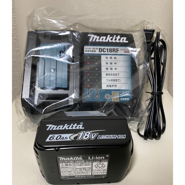 Makita(マキタ)のマキタ　新品未使用最新純正バッテリー、充電器セット！ スポーツ/アウトドアの自転車(工具/メンテナンス)の商品写真