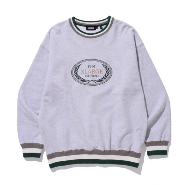 【XLARGE】RIB LINE CREWNECK SWEAT