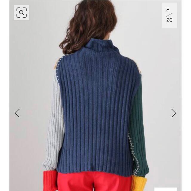 YANYANヤンヤンTWEEDLE COLORBLOCK TURTLE NECK