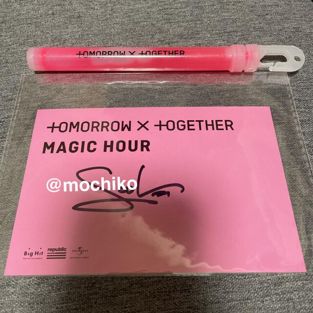 TXT magic hour スビン　直筆サイン　リリイベ